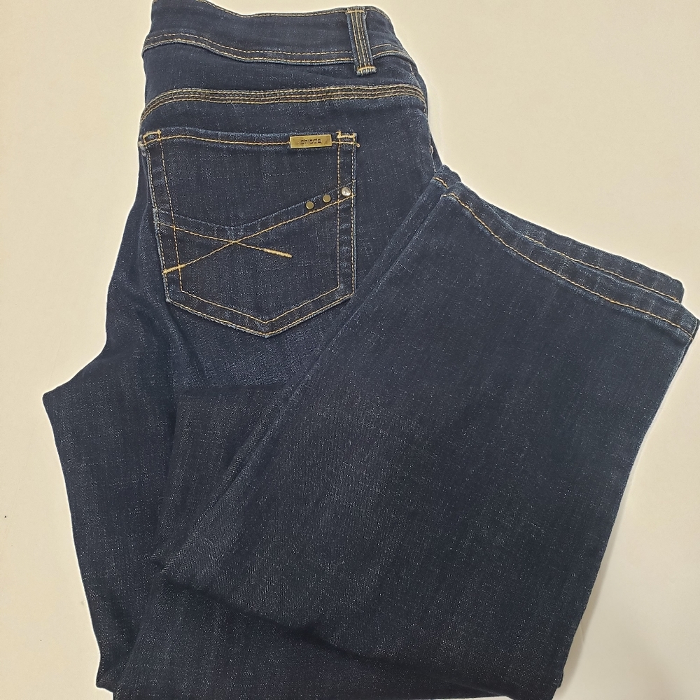 Chicos so slimming dark blue wash size 0( 4 )jeans - Picture 1 of 14